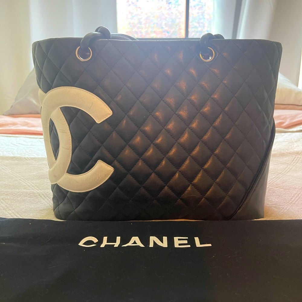 Chanel Medium Ligne Cambon Lambskin Quilted tote